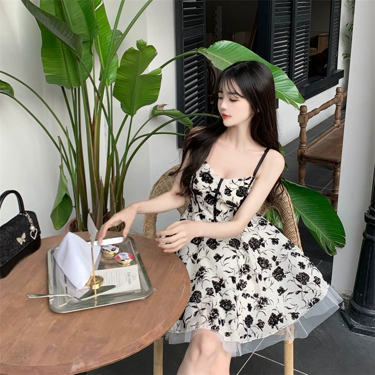 Summer Floral Puffy Femboy Dress.