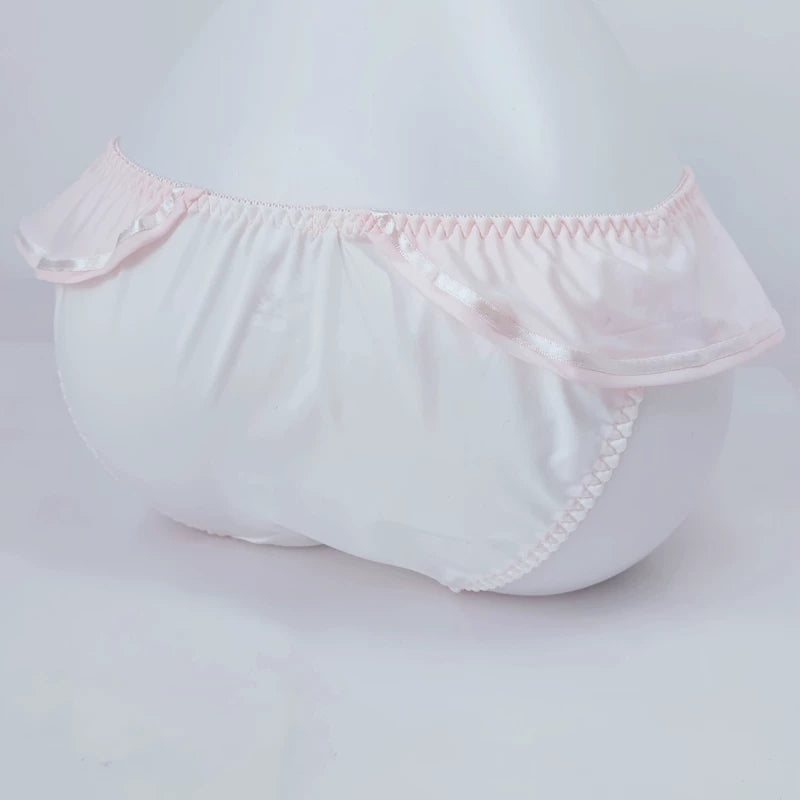 Navy Stripe Milk Silk Panties