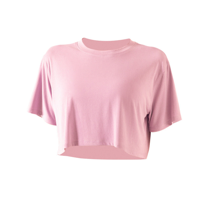 Modal Stretch Yoga Sport Crop Top