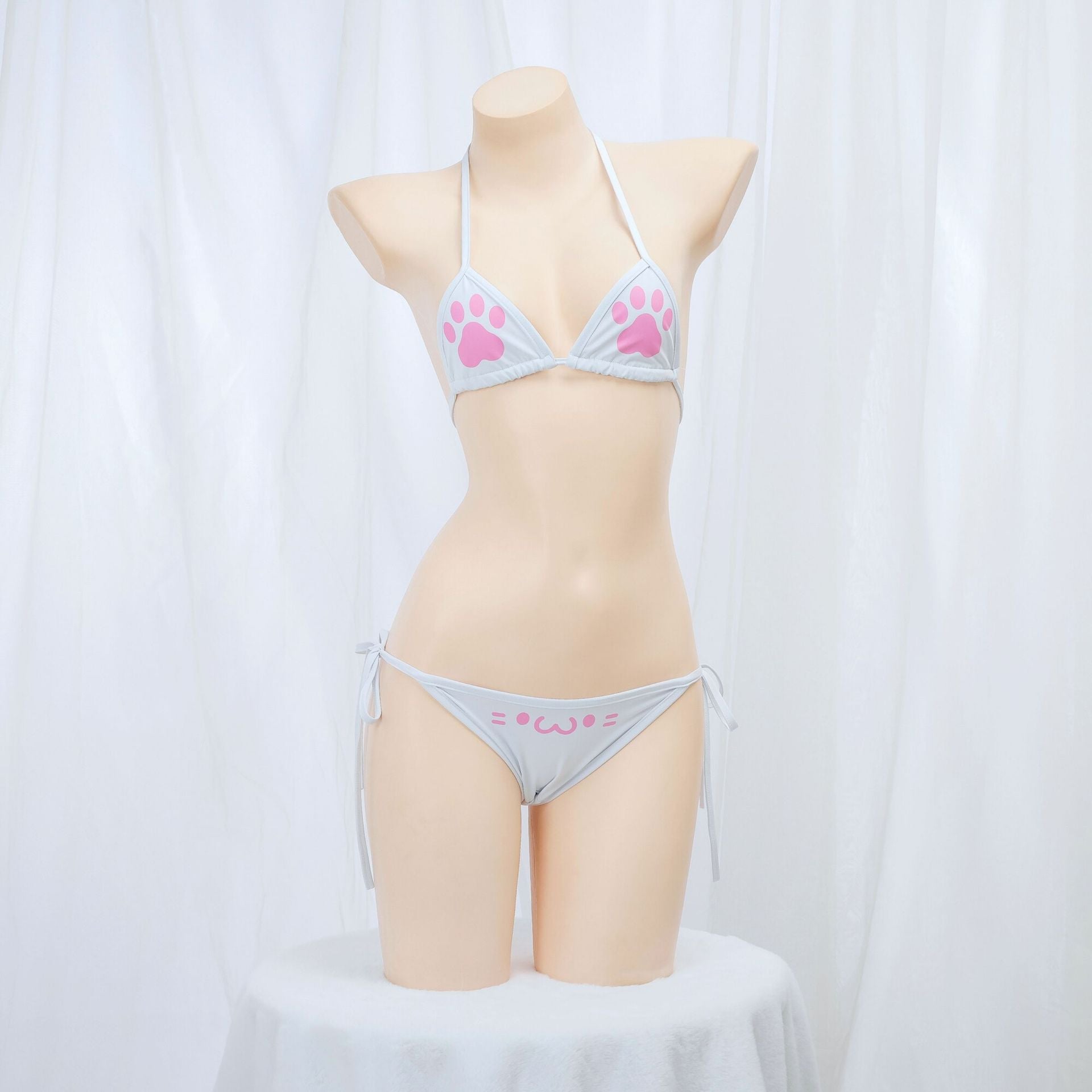 Kaomoji Cat Paw Bikini