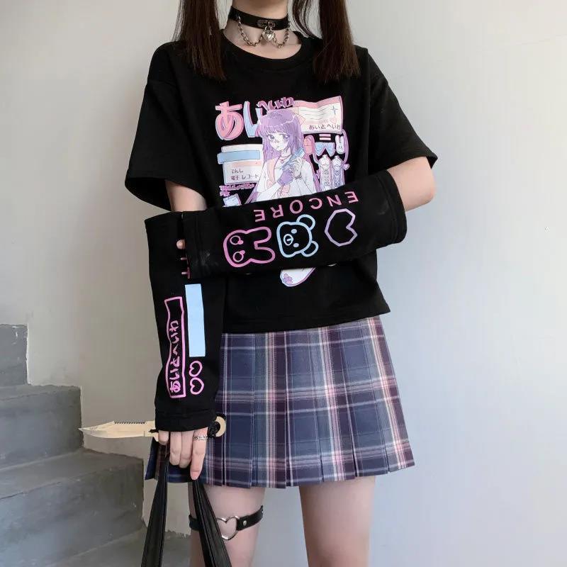 Gaming Femboy Pastel Anime Top with Cuffs