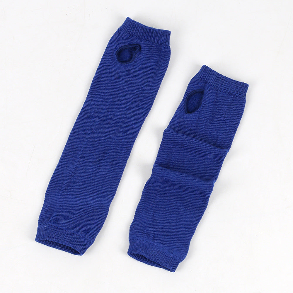 Knitted Cotton Striped Arm Warmer