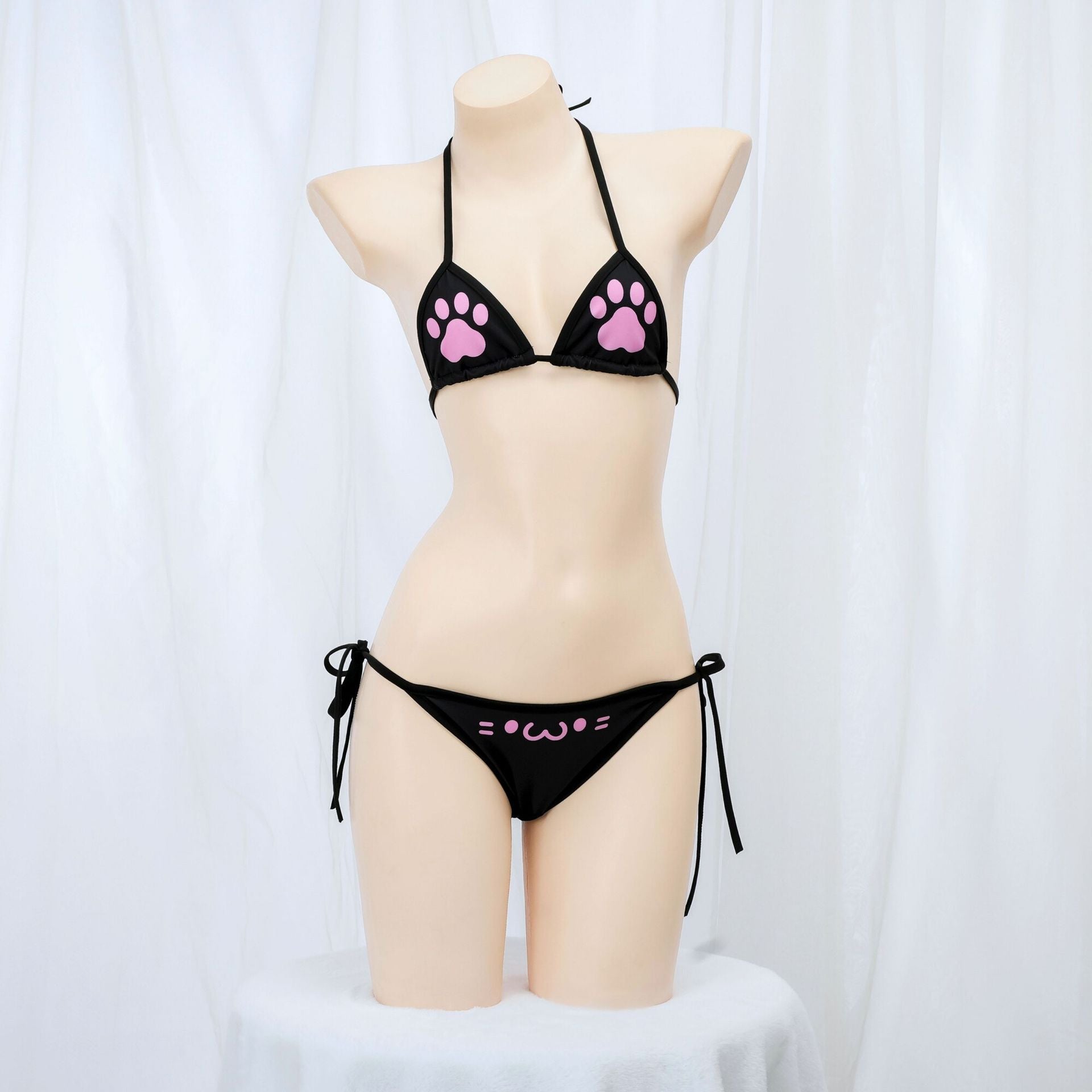 Kaomoji Cat Paw Bikini