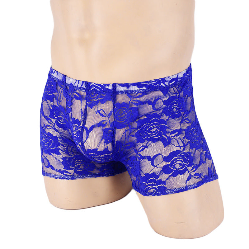 Sheer Lace Boxer Briefs