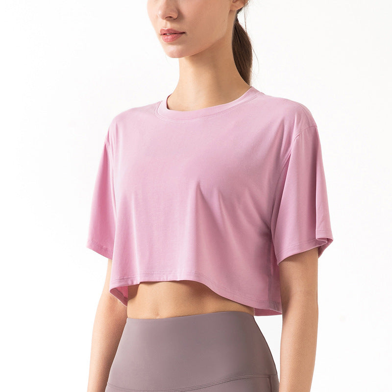 Modal Stretch Yoga Sport Crop Top