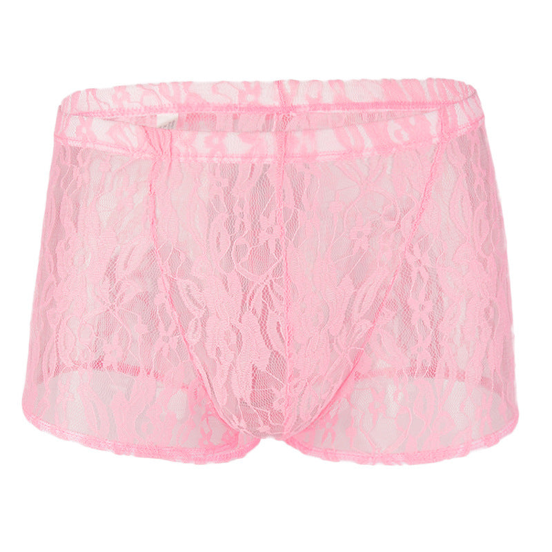 Sheer Lace Boxer Briefs