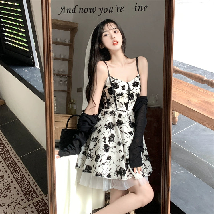 Summer Floral Puffy Femboy Dress.