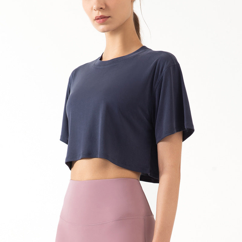 Modal Stretch Yoga Sport Crop Top
