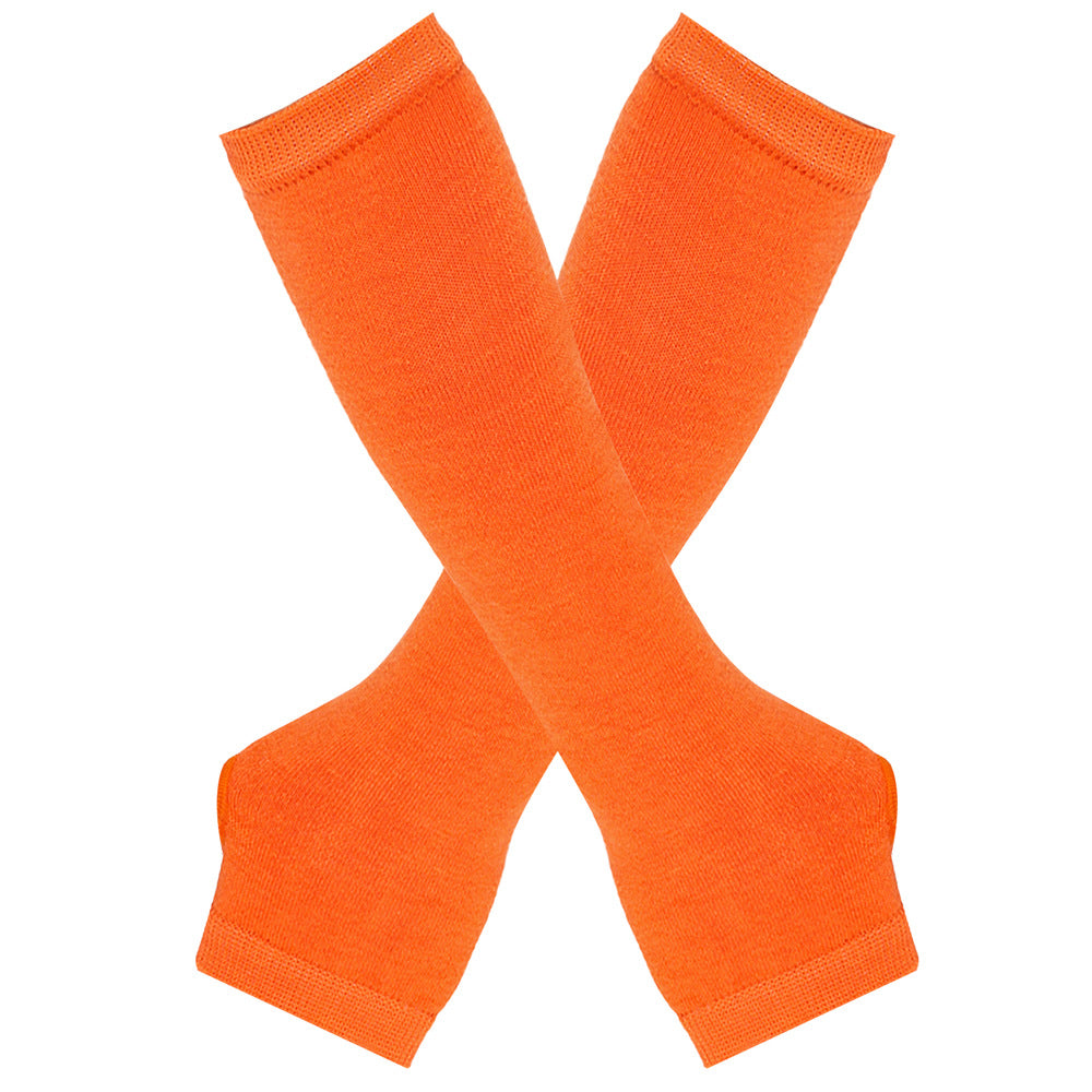 Knitted Cotton Striped Arm Warmer