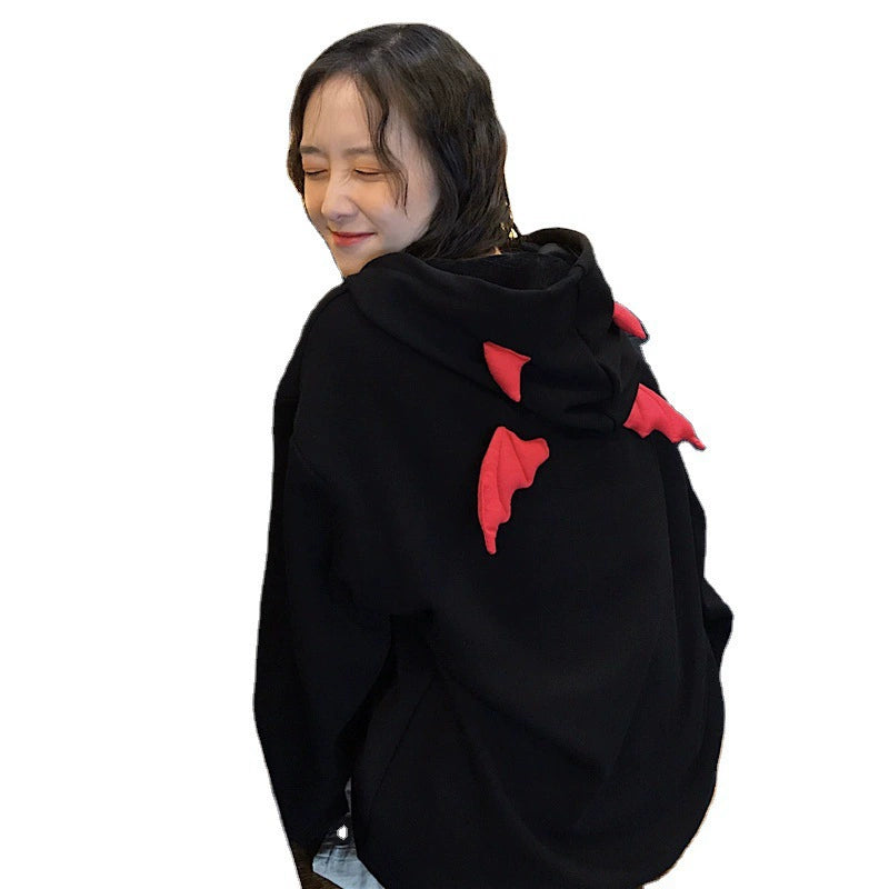 Cute Devil Wings Femboy Hoodie