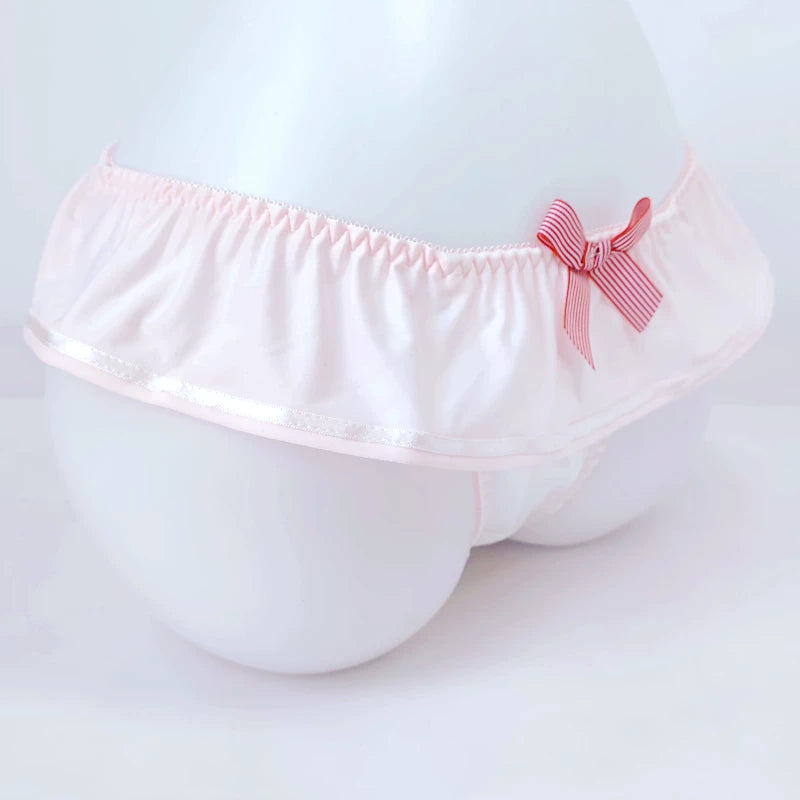 Navy Stripe Milk Silk Panties