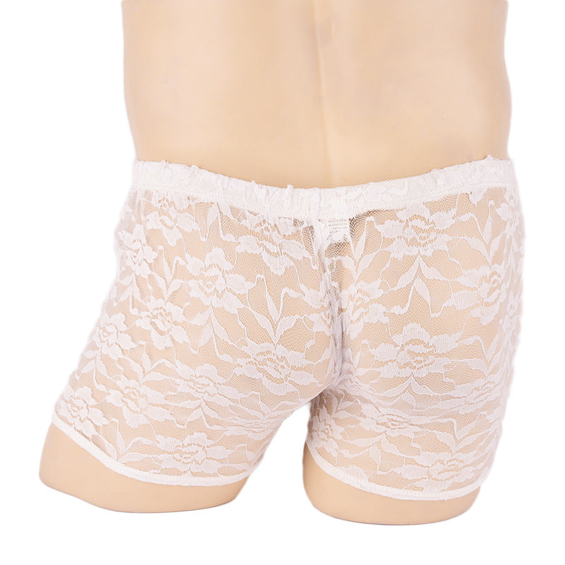 Sheer Lace Boxer Briefs