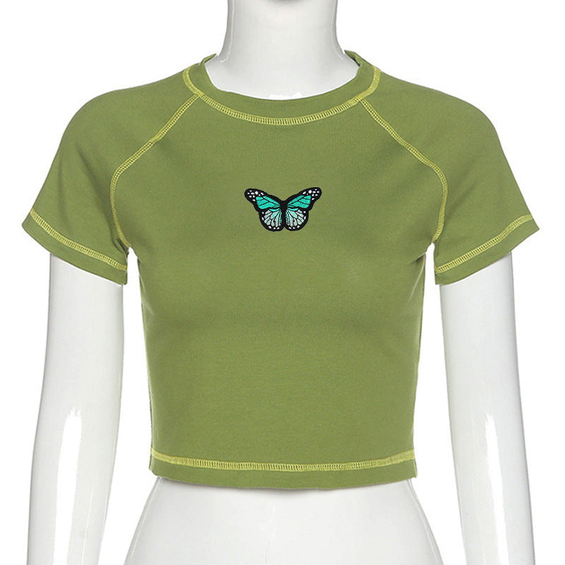 Fashion Gothic Crop T-shirt