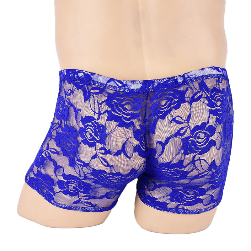 Sheer Lace Boxer Briefs
