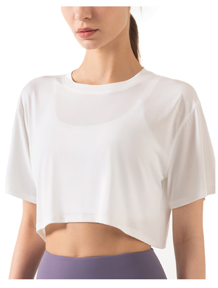 Modal Stretch Yoga Sport Crop Top