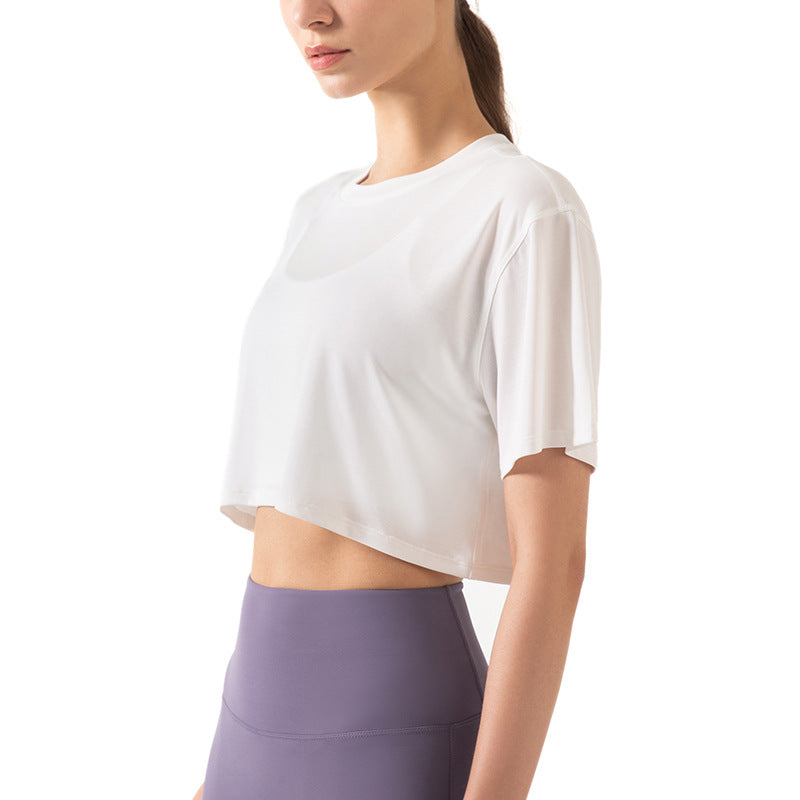 Modal Stretch Yoga Sport Crop Top