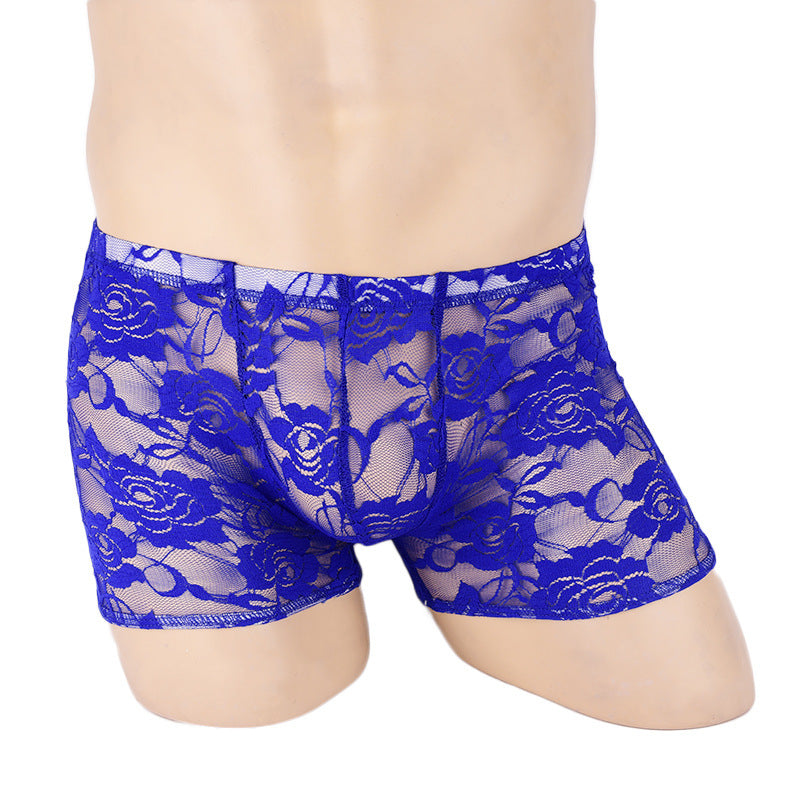 Sheer Lace Boxer Briefs