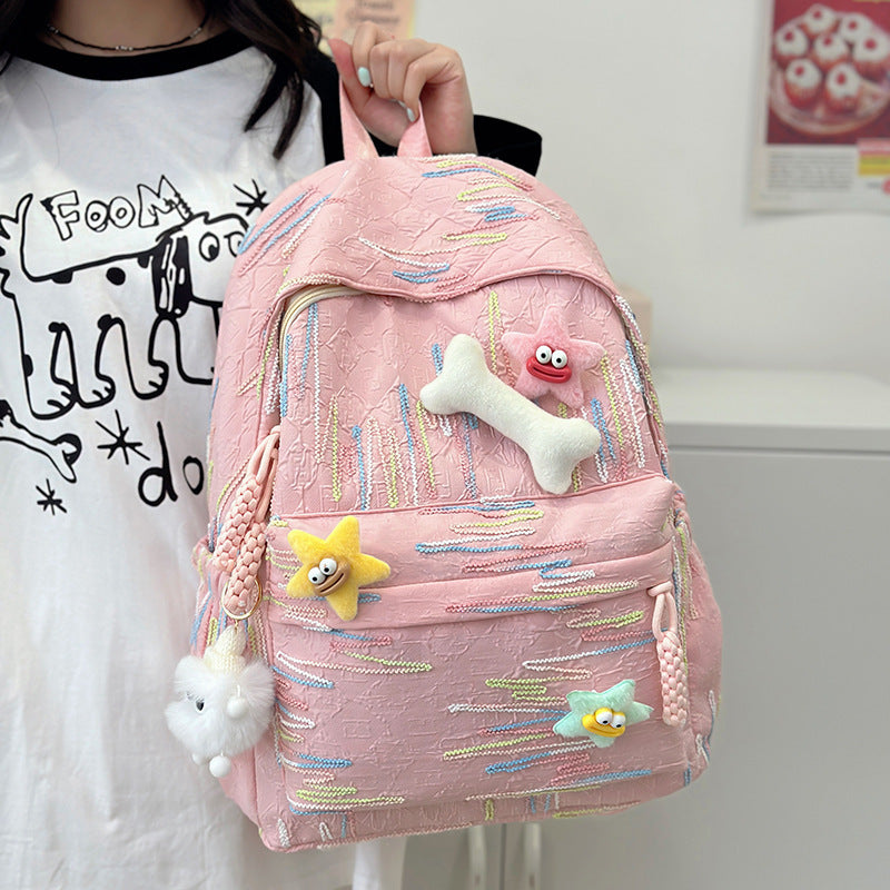 Cute Elf Bone Star Backpack