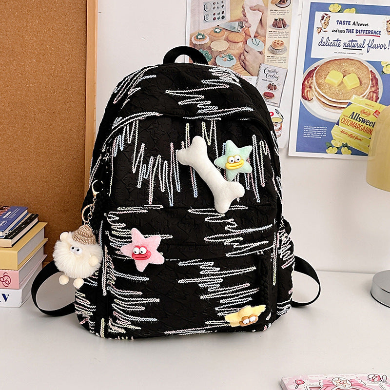 Cute Elf Bone Star Backpack
