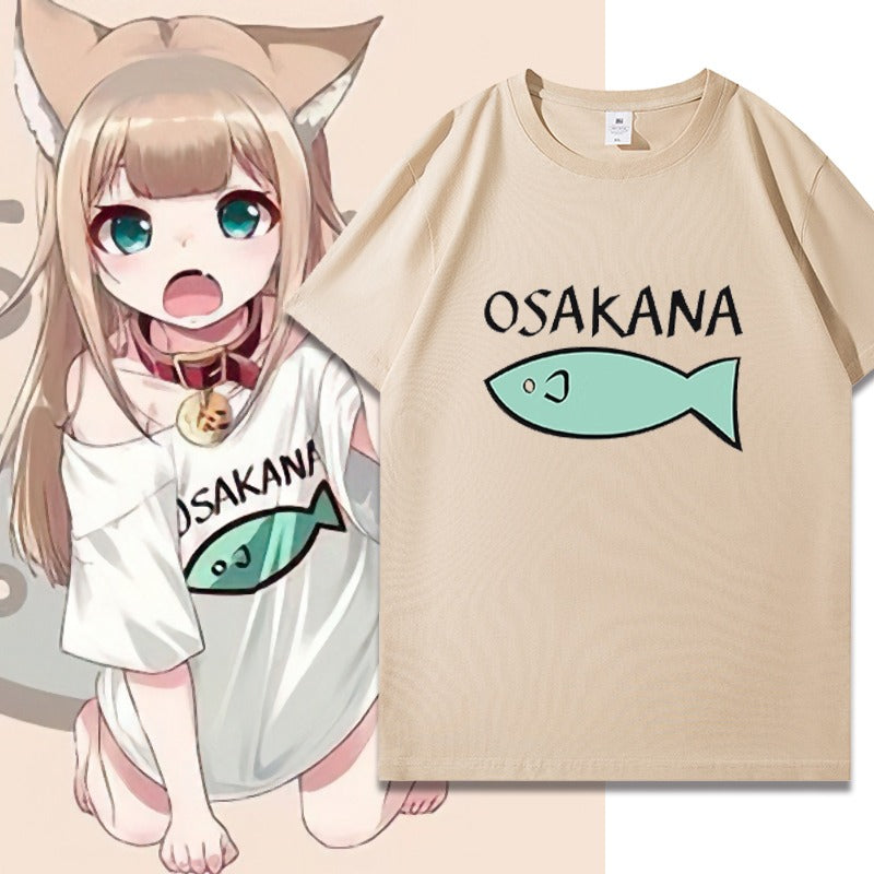 Osakana Fish Cute T-Shirt for Femboy