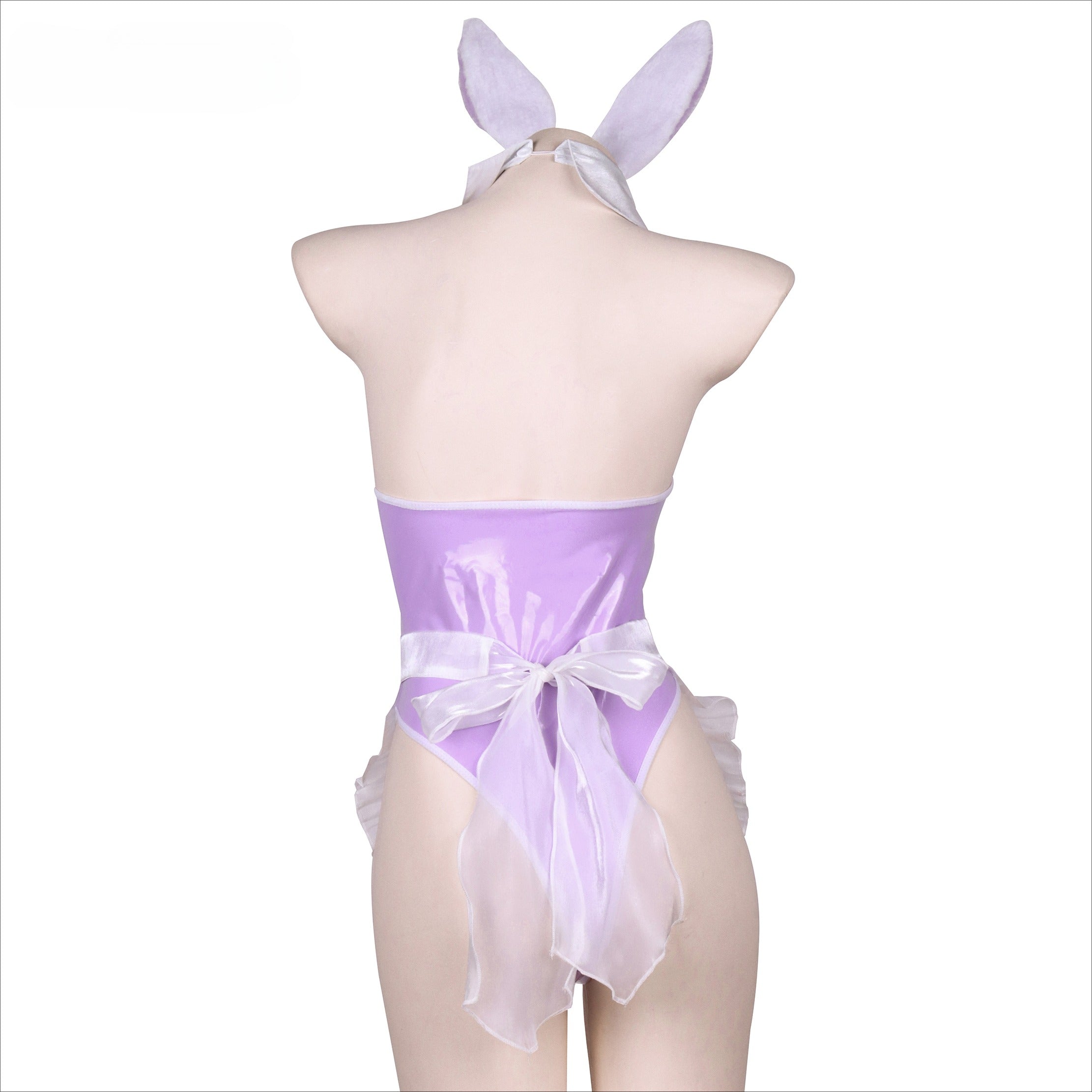 Purple Leather Bunny Outfit
