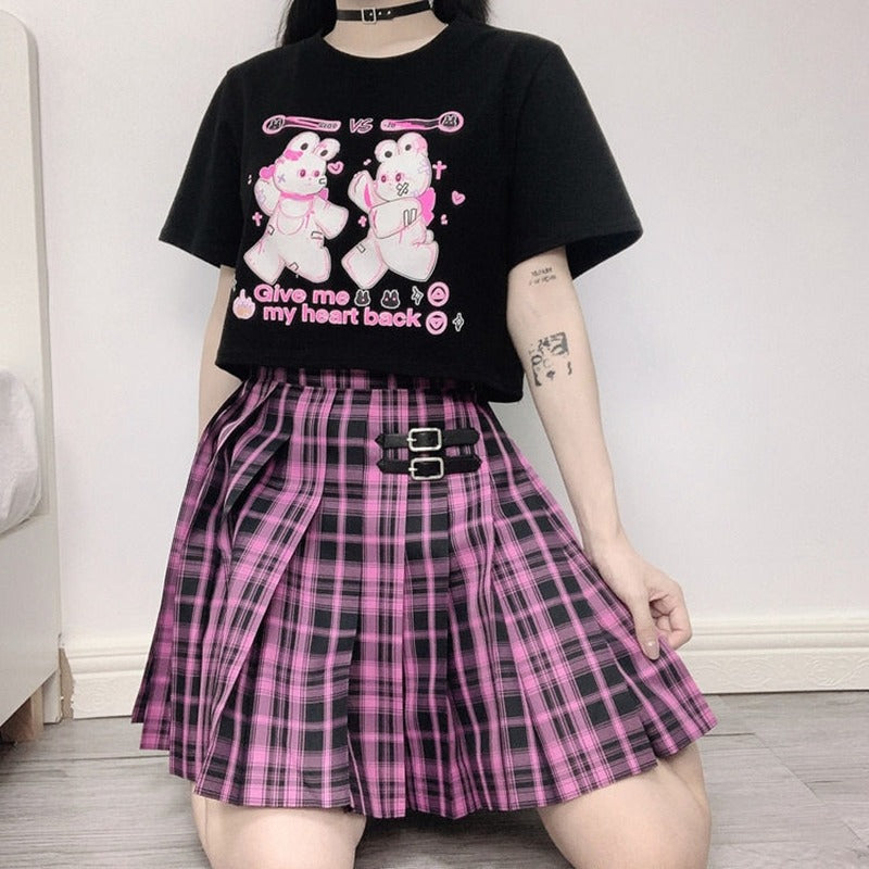 Give Me My Heart Back, Rabbit HP, Femboy Crop T-shirt