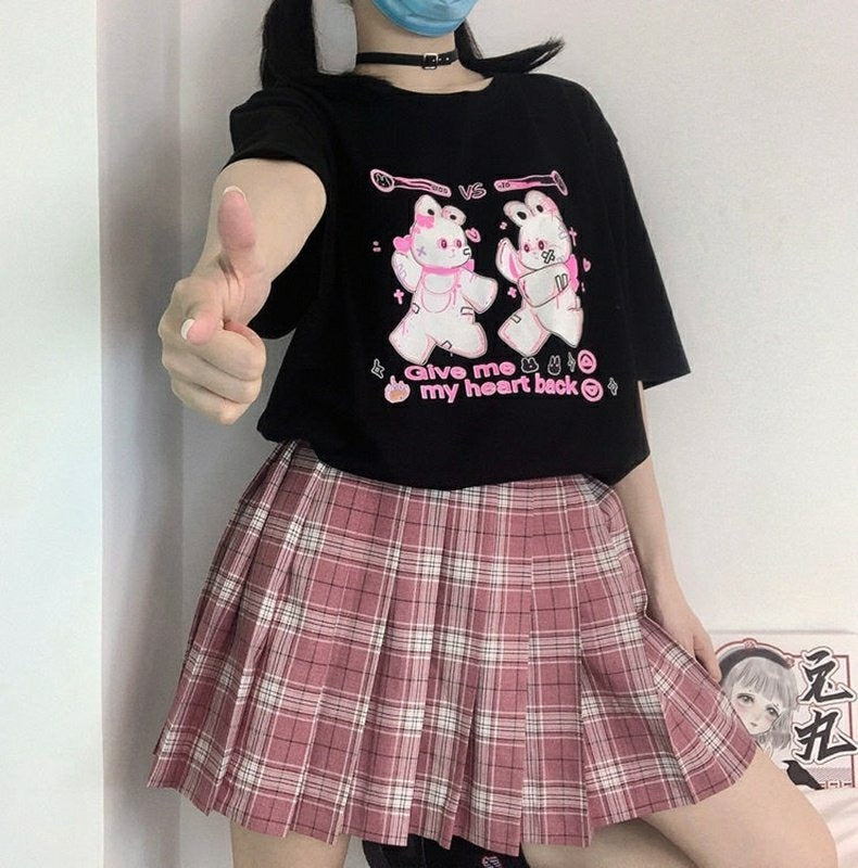 Give Me My Heart Back, Rabbit HP, Femboy Crop T-shirt