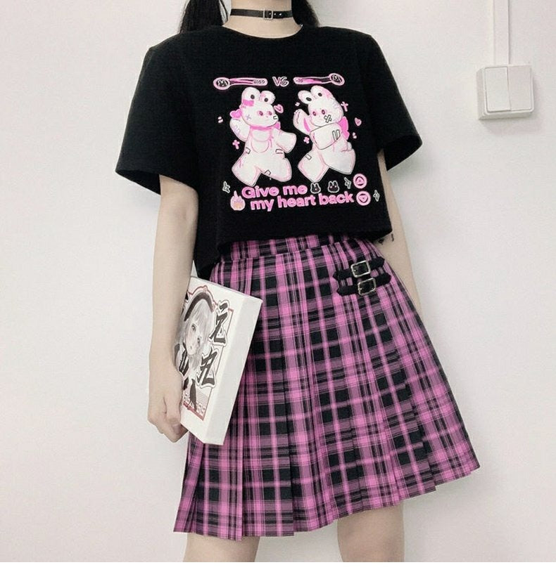 Give Me My Heart Back, Rabbit HP, Femboy Crop T-shirt