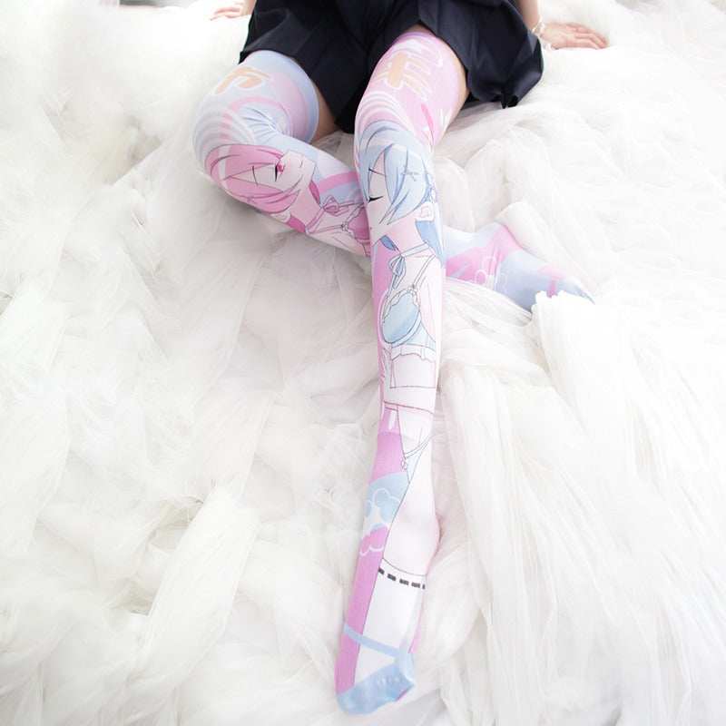 Rem and Ram Anime Stockings