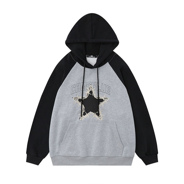 Retro Star Femboy Pullover Hoodie