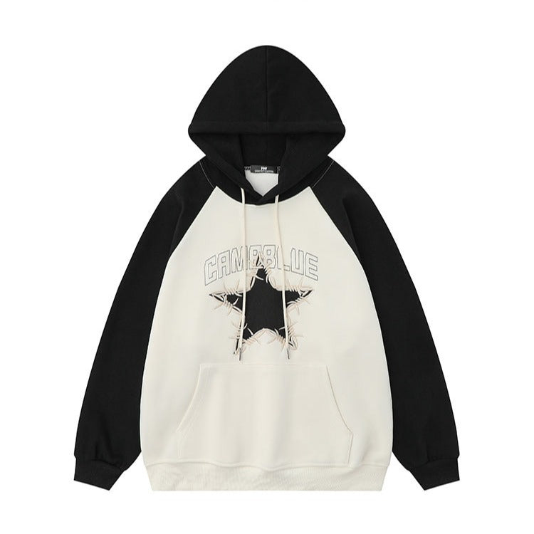 Retro Star Femboy Pullover Hoodie