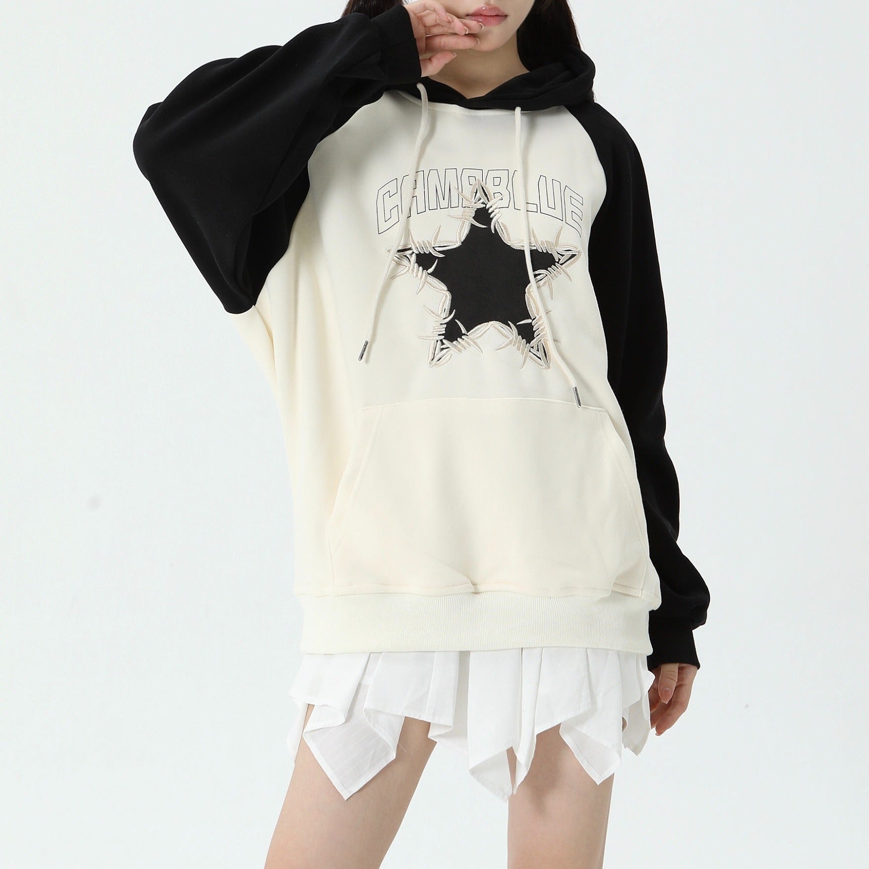 Retro Star Femboy Pullover Hoodie