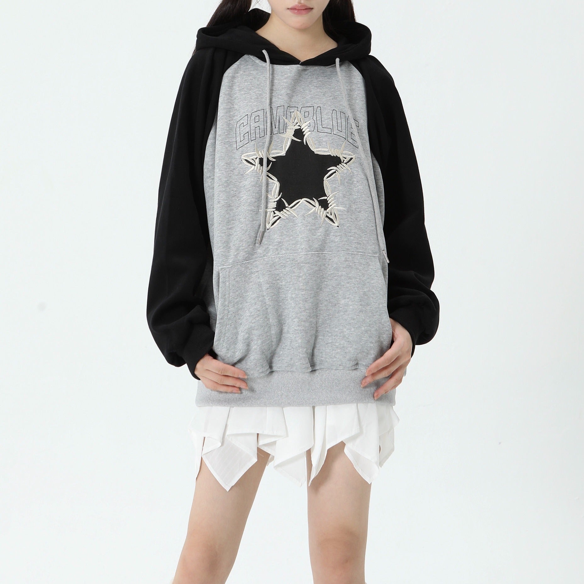 Retro Star Femboy Pullover Hoodie