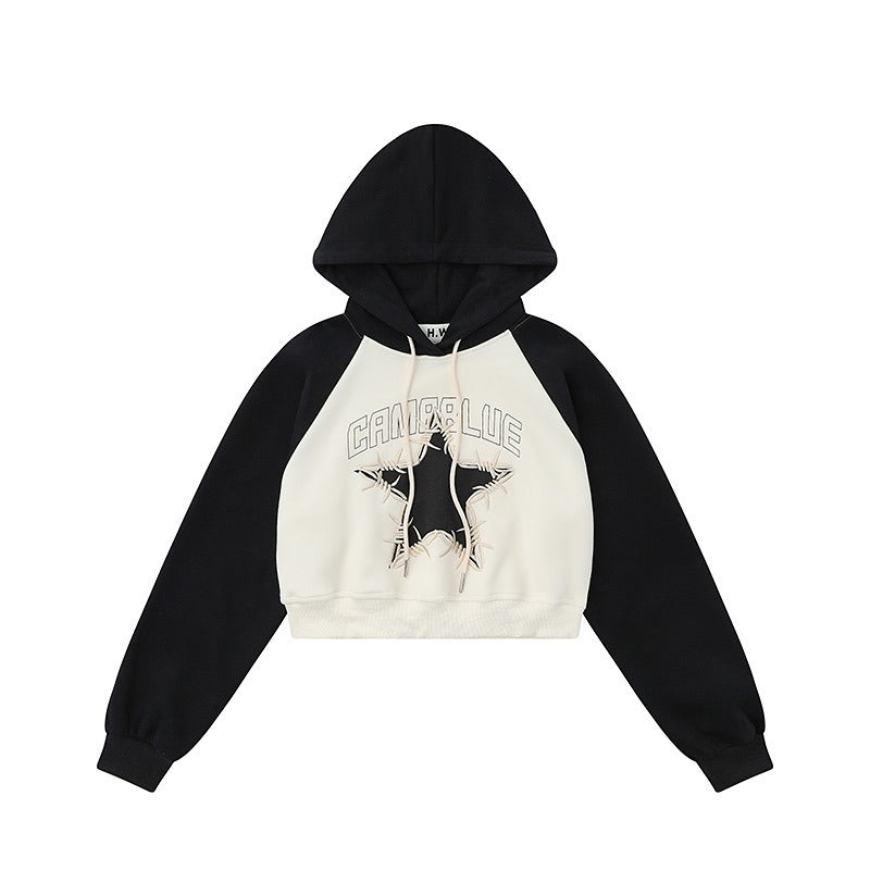 Retro Star Femboy Pullover Hoodie