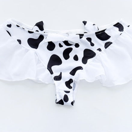 Ruffled Cow Bikini Swimwear