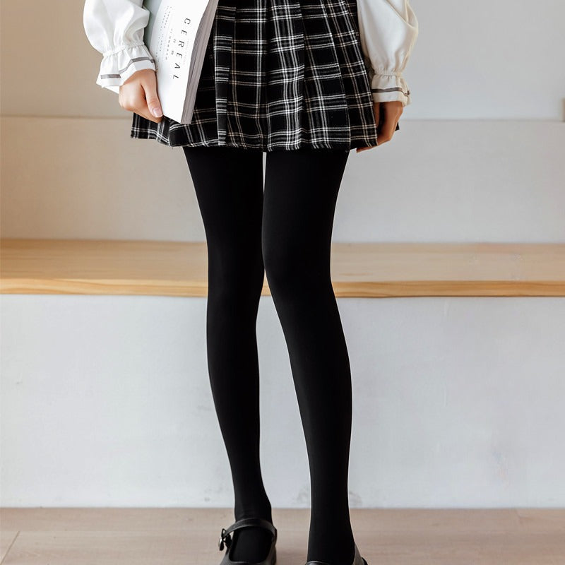 Solid Thigh Highs black