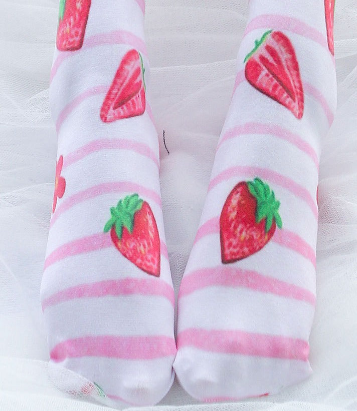 Strawberry Striped Socks