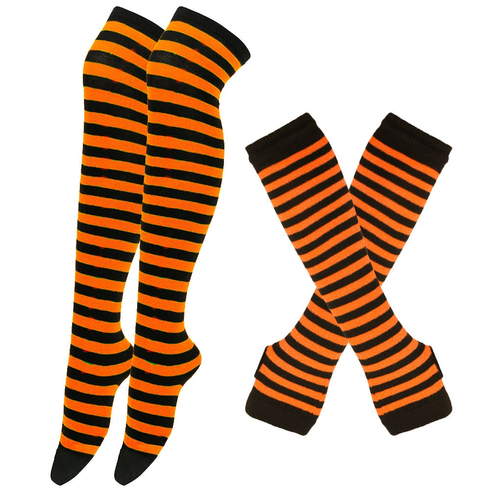 Stripe Arm Warmer and Socks Set