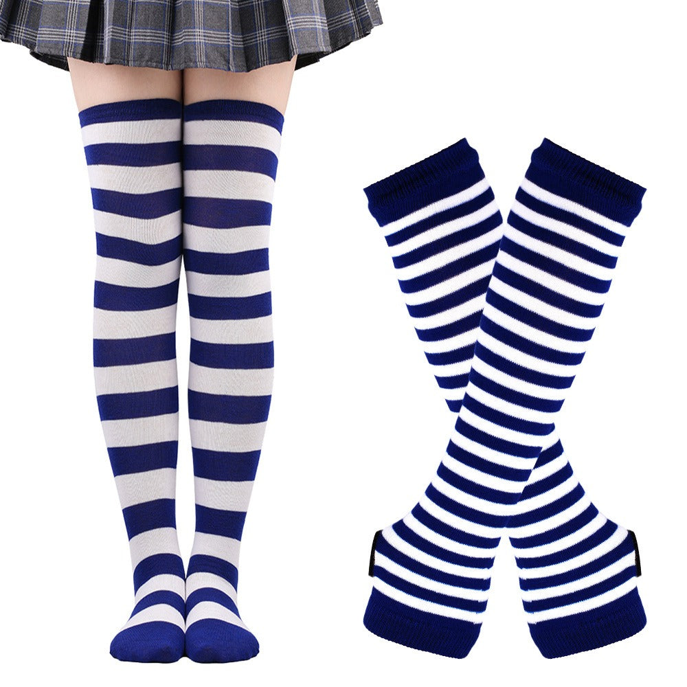 Stripe Arm Warmer and Socks Set
