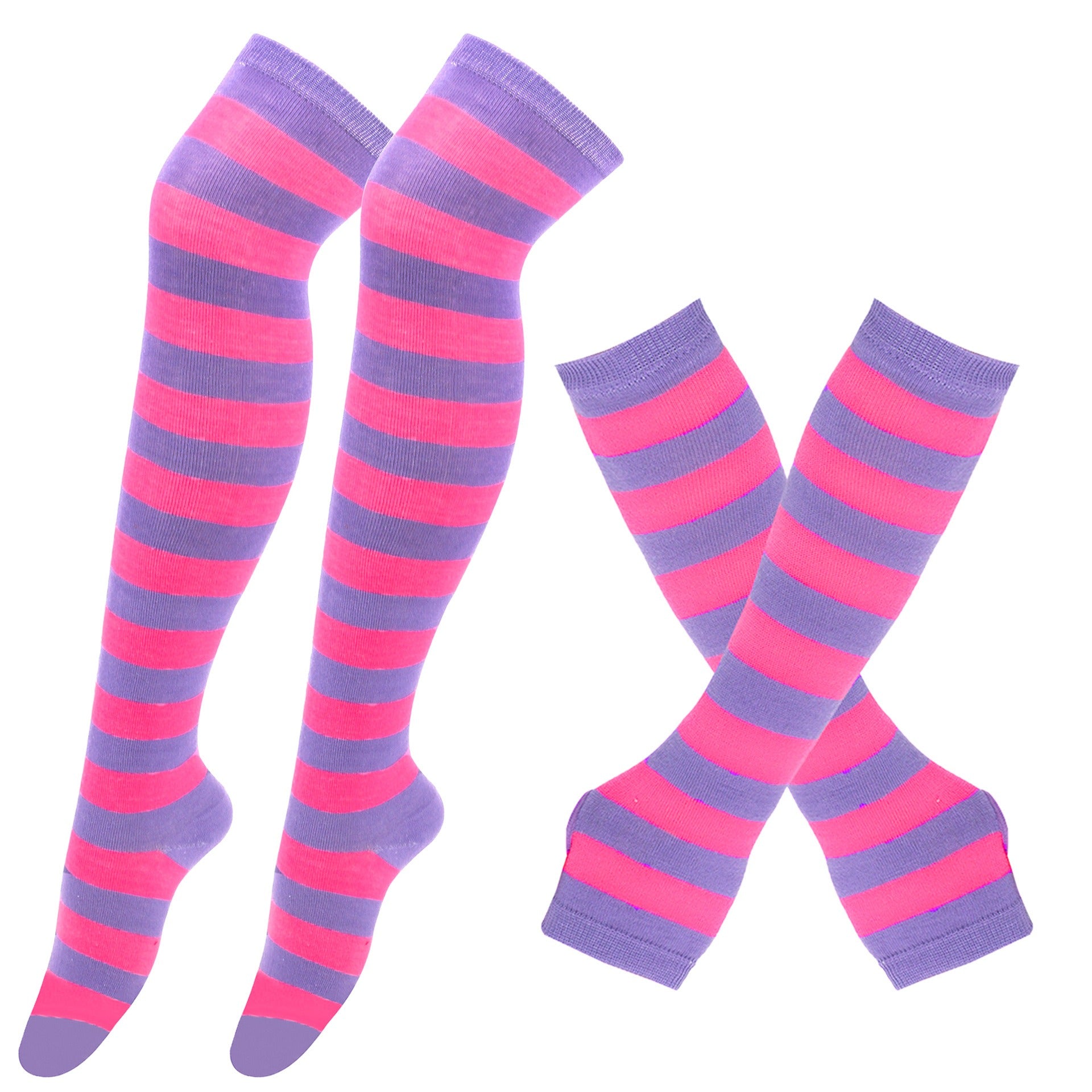 Stripe Arm Warmer and Socks Set