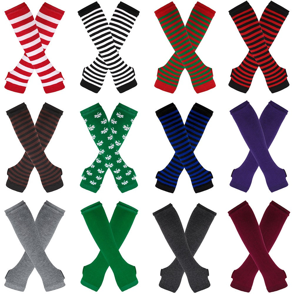Stripe Arm Warmer and Socks Set