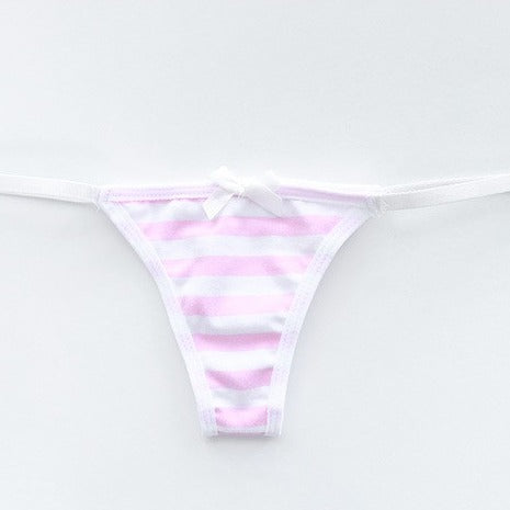 Stripe String Bikini PINK