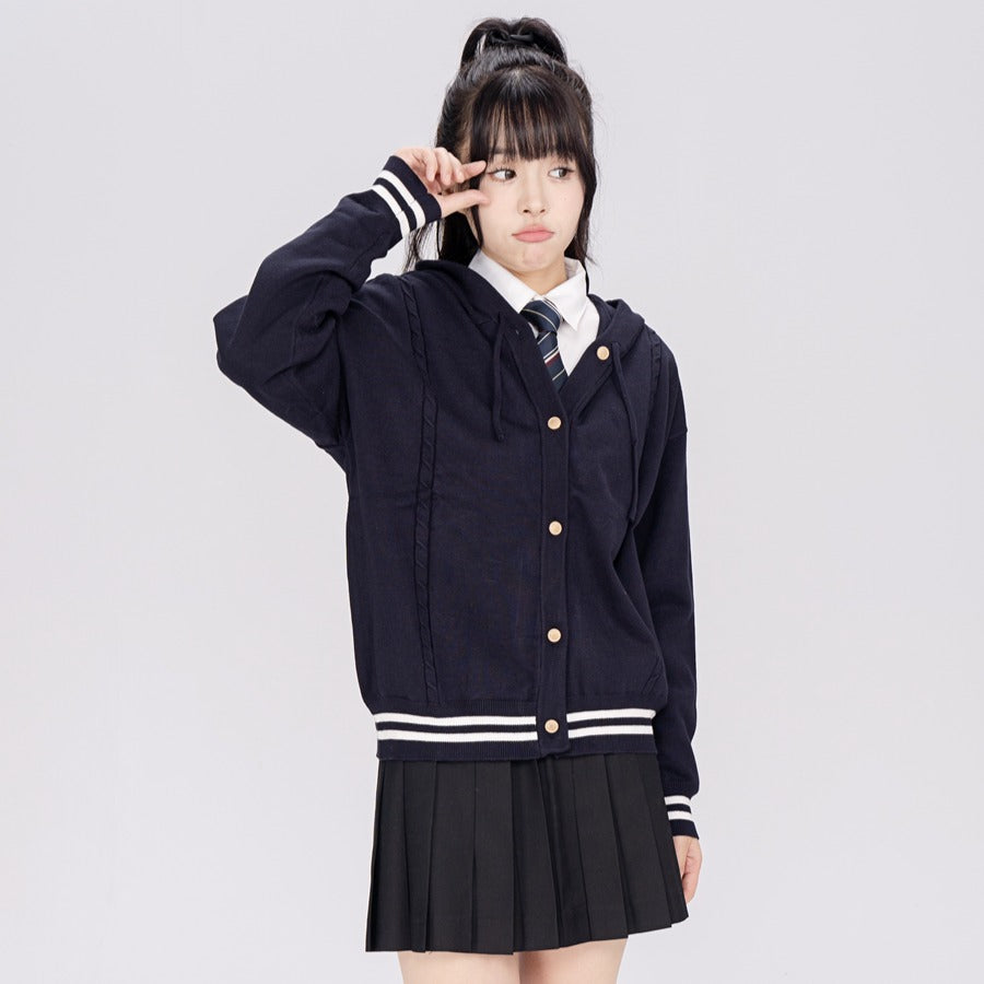 Striped Preppy Hoodie