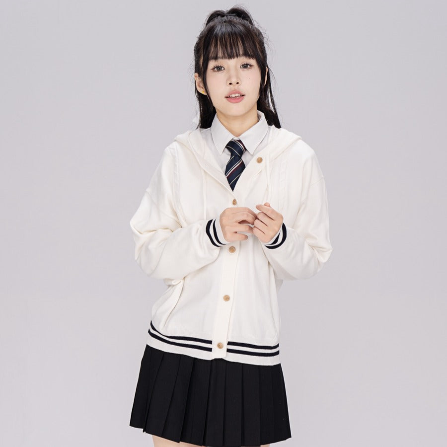 Striped Preppy Hoodie