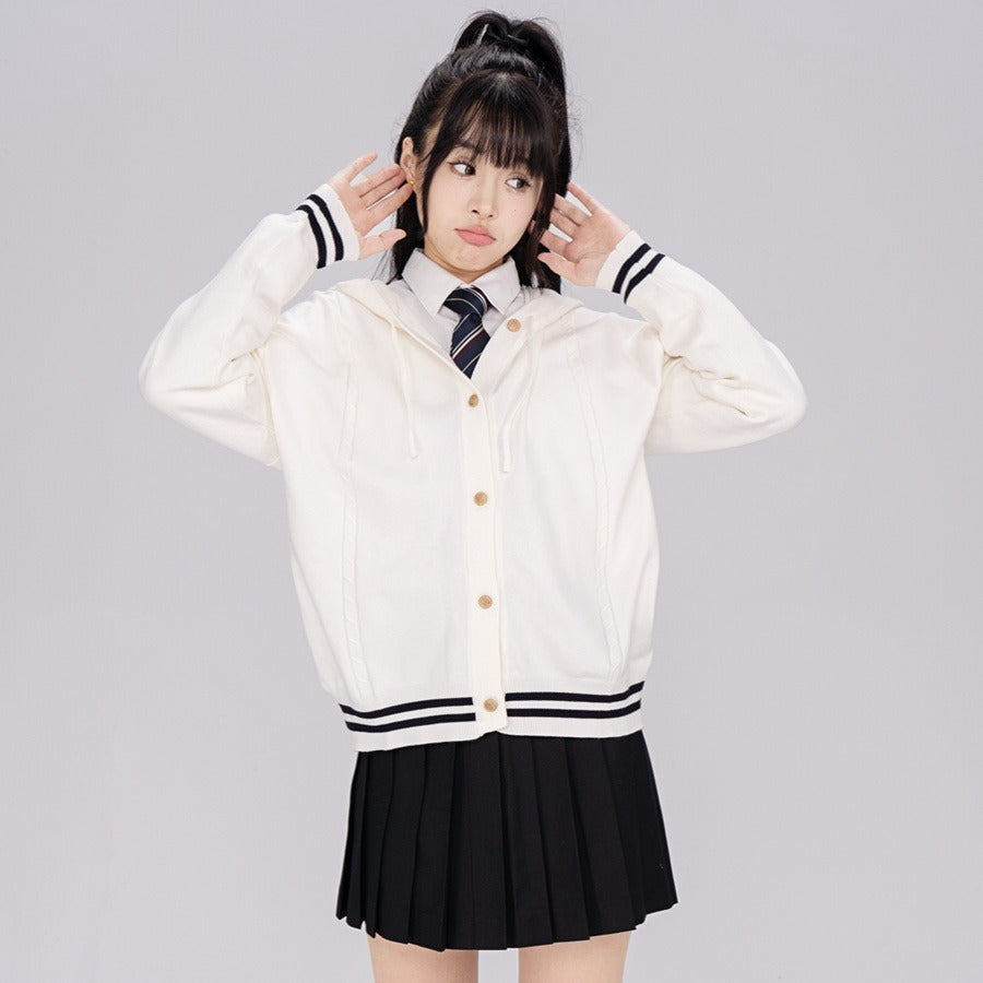 Striped Preppy Hoodie