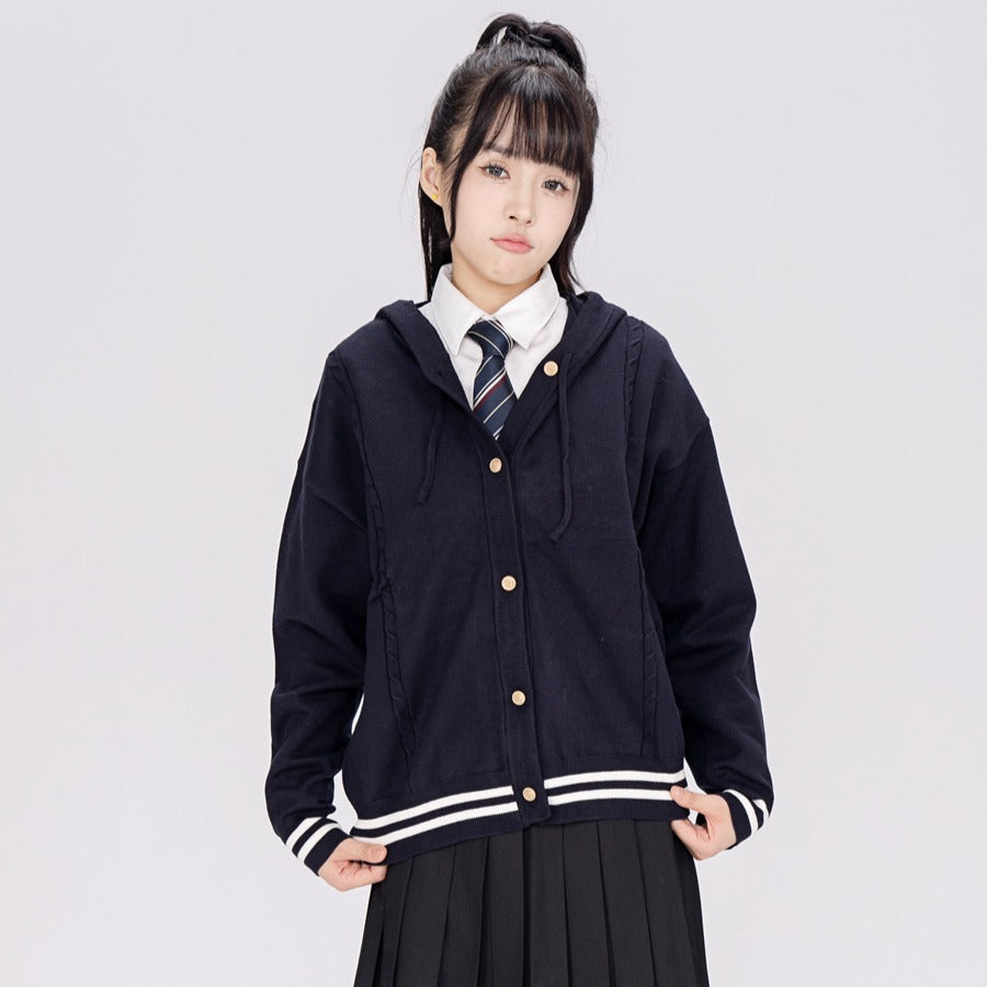 Striped Preppy Hoodie