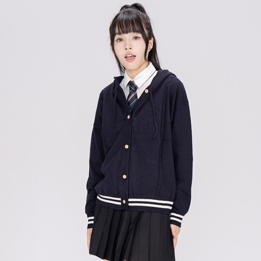 Striped Preppy Hoodie