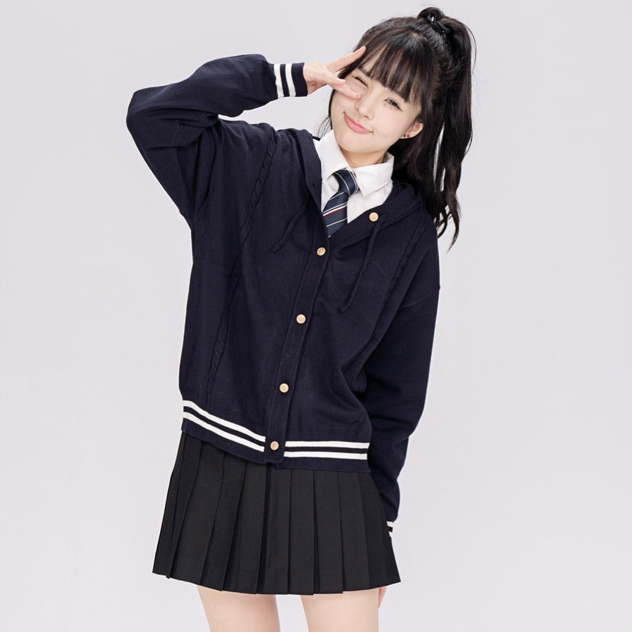 Striped Preppy Hoodie