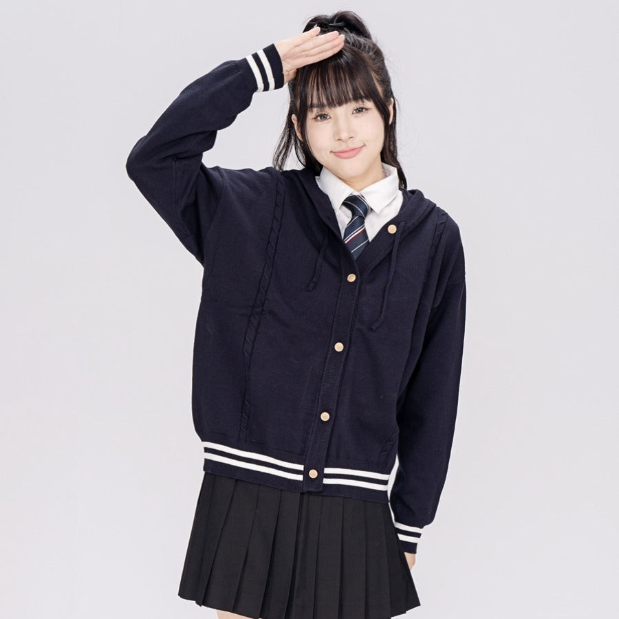 Striped Preppy Hoodie