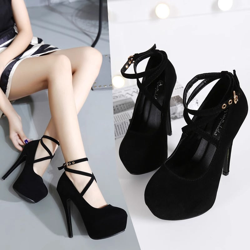 Suede Femboy 14cm High Heels